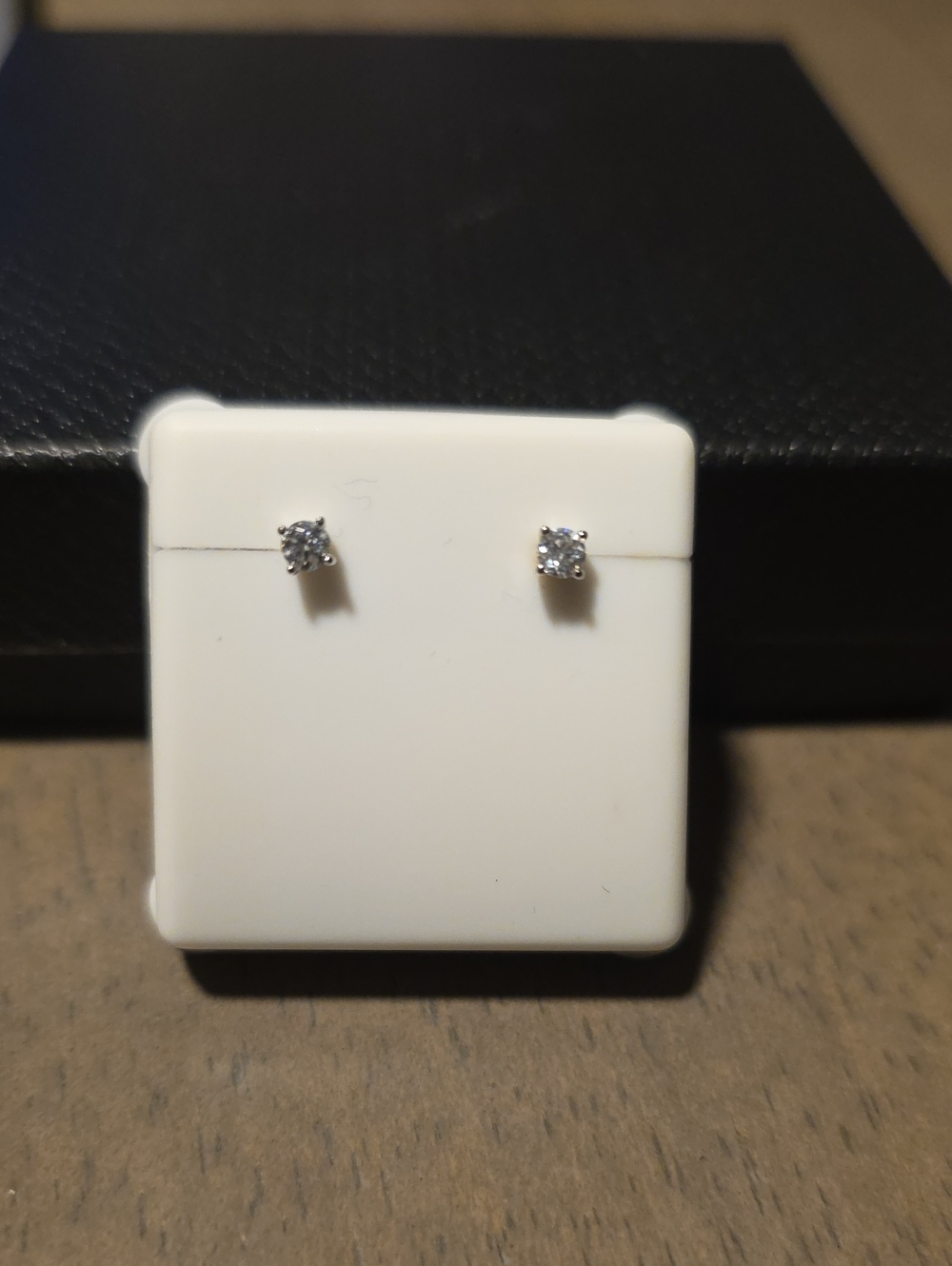 0.25 ct Sterling Silver Moissenite Stud Earrings